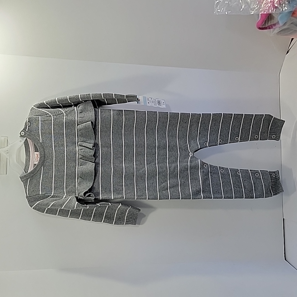 Baby ruffle sweater romper- 18M